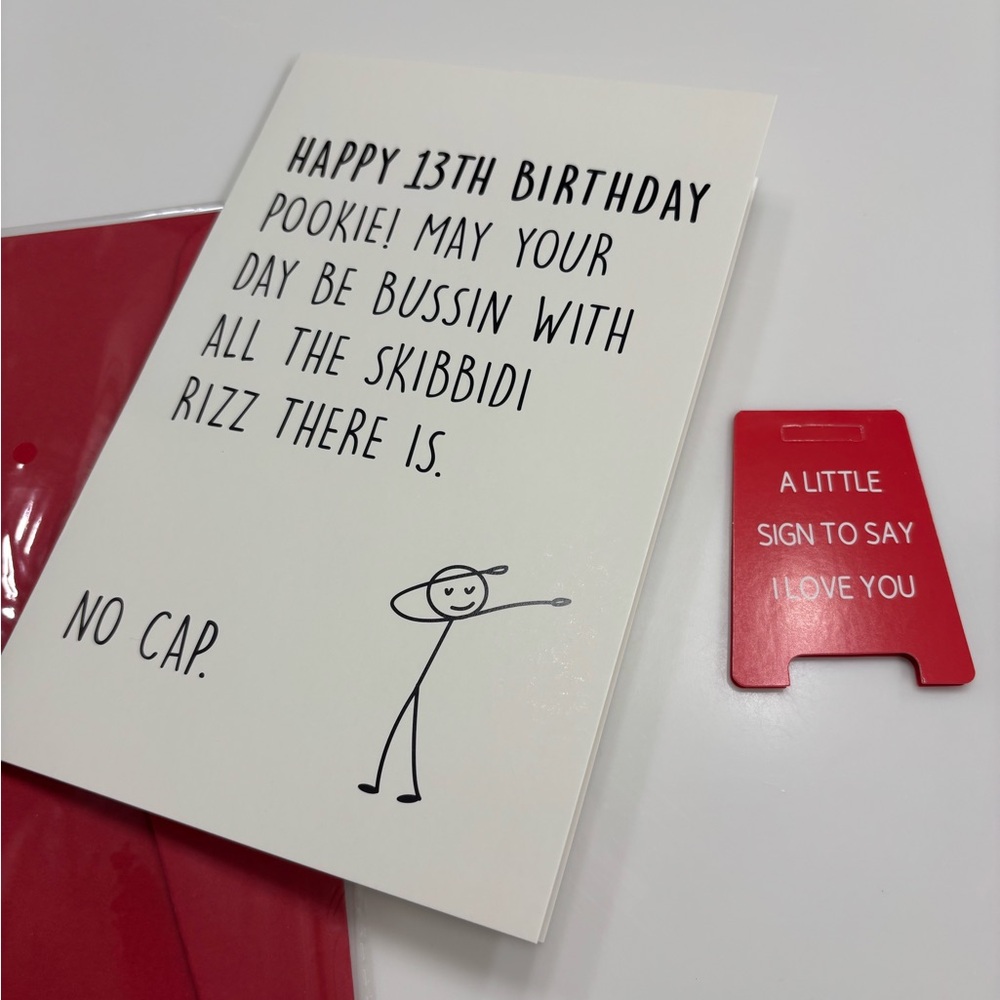 Happy 13th birthday birthday card NEW for 13 years old